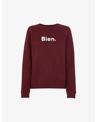 Whistles - Bien Relaxed-fit Cotton Sweatshirt - Lyst