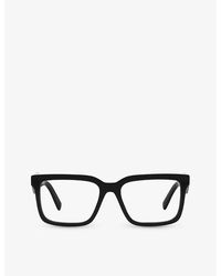 Prada - Pr 10yv Rectangle-frame Acetate Eyeglasses - Lyst