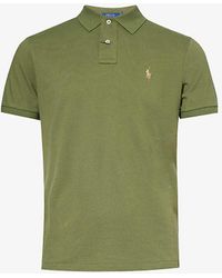 Polo Ralph Lauren - Brand-embroidered Custom Slim-fit Cotton Polo Shirt X - Lyst