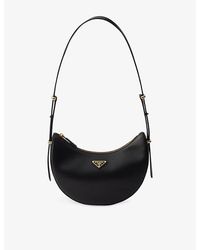 Prada - Arqué Small Leather Shoulder Bag - Lyst