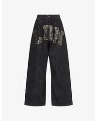 Jaded London - Colossus Xl Studded Denim Jeans - Lyst