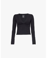 WE Are Tala - Dayflex Sport V-Neck Long-Sleeve Stretch Recycled-Nylon Top - Lyst