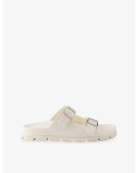 Prada - Double-Buckle Rubber Slides - Lyst