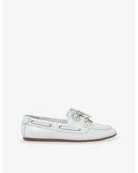 Maje - Branded Leather Boat Shoes - Lyst