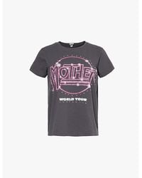 Mother - The Boxy Goodie Goodie Stud-Embellishment Cotton-Jersey T-Shirt - Lyst