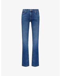 Mother - The Runaway Flared-Leg Slim-Fit Stretch-Denim Jeans - Lyst