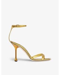 Jimmy Choo - Ixia 95 Cut-out Leather Heeled Sandals - Lyst