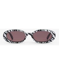 Le Specs - Outta Love Oval-frame Polyethylene Sunglasses - Lyst