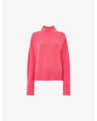 Whistles - Relaxed-fit Funnel-neck Wool Jumper - Lyst