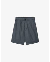 AllSaints - Corbett Straight-Leg Cotton And Linen Shorts - Lyst