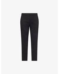 Theory - Treeca Pull- On Linen-Blend Trousers - Lyst