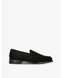 Loake - Imperial Strap Suede Loafers - Lyst