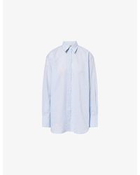 TOTEME - Oversized Long-Sleeve Cotton And Linen Shirt - Lyst
