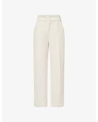 Odd Muse - Two-Slip-Pockets Wide-Leg Stretch-Woven Trousers - Lyst