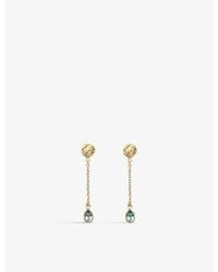 La Maison Du Couturier - With Love Darling #13 Earth 14Ct-Plated Vermeil Sterling Drop Earrings - Lyst