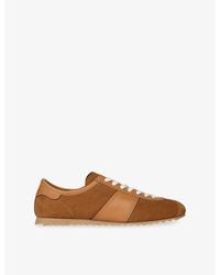Sandro - Leather And Suede Trainers - Lyst