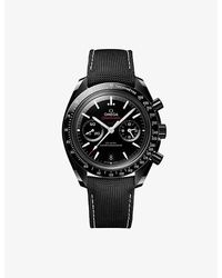Omega - Speedmaster Dark Side Of The Moon Ceramic Fabric Strap Watch 44.25Mm - Lyst