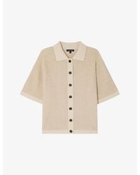 Soeur - David Short-Sleeved Cotton And Wool-Blend Knitted Shirt - Lyst