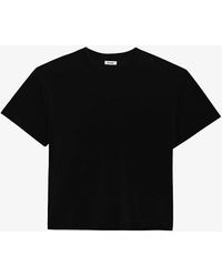 Sandro - Relaxed-fit Short-sleeve Cotton T-shirt X - Lyst