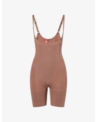Spanx - Sculpt Gofigure Open-Bust Mid-Thigh Bodysuit - Lyst