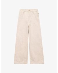 Ro&zo - Wide-Leg Mid-Rise Denim Jeans - Lyst