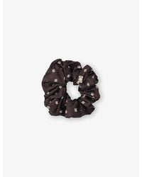 Sandro - Patterned Woven Scrunchie - Lyst