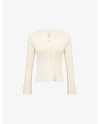 Pretty Lavish - Dayo Bouclé Knitted Cardigan - Lyst
