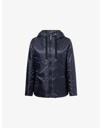 Max Mara - Hooded Water-Repellent Canvas Jacket - Lyst