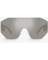 Versace - Ve2258 Irregular-frame Branded-arm Acetate Sunglasses - Lyst
