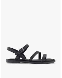 TOMS - Kira Ankle-Strap Leather Sandals - Lyst