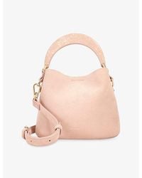 Dune - Dharla Moulded-Handle Suede Handbag - Lyst