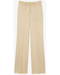 JOSEPH - Morissey Pressed-creased Straight-leg Mid-rise Stretch Wool Trousers - Lyst