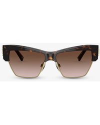 Dolce & Gabbana - Dg4415 Cat-eye Acetate Sunglasses - Lyst
