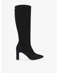 Carvela Kurt Geiger - Formello Faux-Suede Heeled High-Leg Boots - Lyst