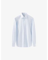 Eton - Elevated Twill Slim-Fit Cotton Shirt - Lyst