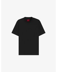 HUGO - Stand-Collar Slim-Fit Cotton-Jersey T-Shirt - Lyst