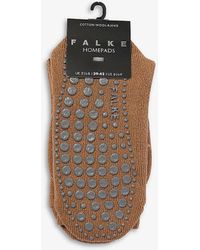 FALKE - Homepads Stretch Cotton-blend Slipper Socks - Lyst