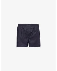 Derek Rose - Paris Classic-Fit Cotton Boxer Shorts - Lyst