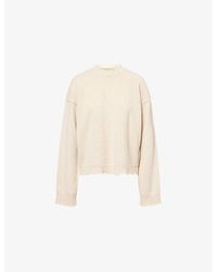Uma Wang - Distressed Round-Neck Cashmere Jumper - Lyst