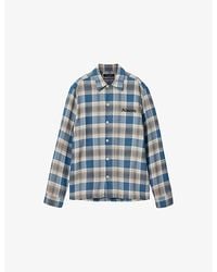 AllSaints - Alta Logo-Embroidered Checked Cotton Shirt - Lyst