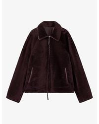 JOSEPH - Kyro Reversible Shearling And Leather Jacket - Lyst