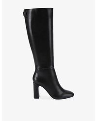 KG by Kurt Geiger - Trix Faux-Leather Heeled Knee-High Boots - Lyst