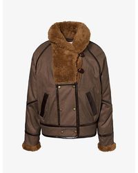 Isabel Marant - Olinka Faux-Fur Collar Padded Jacket - Lyst