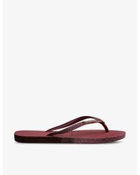 Havaianas - Slim Sparkle Ii Rubber Flip-Flops - Lyst