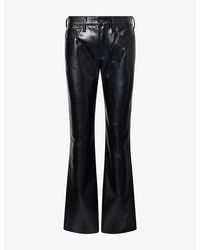 Citizens of Humanity - Genova Straight-Leg Leather-Blend Trousers - Lyst
