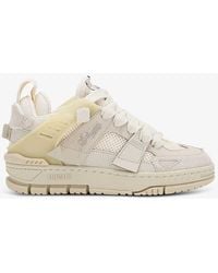 Axel Arigato - Area Patchwork Leather And Recycled Polyester Mid-top Trainers - Lyst