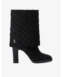 Steve Madden - Subscribe Faux-Suede Heeled Boots - Lyst