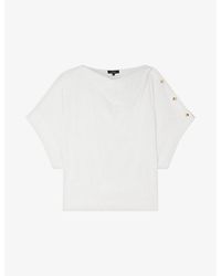 Soeur - Issa Button-Embellished Cotton Blouse - Lyst