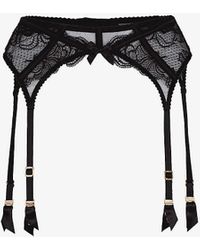Agent Provocateur - Rozlyn High-rise Lace Suspenders X - Lyst