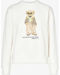 Polo Ralph Lauren - Bear-print Regular-fit Cotton-blend Sweatshirt - Lyst